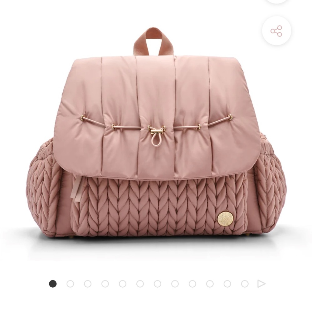 HAPP Brand, pink nylon diaper backpack